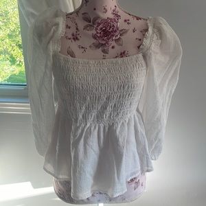 Abercrombie & Fitch white blouse